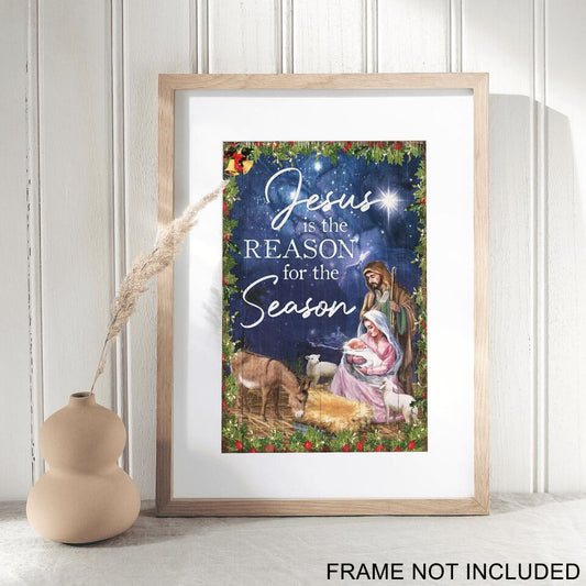Jesus Is the Reason For the Season - Fine Art Print - Jesus Pictures - Christian Wall Art Prints - Best Prints For Home - Art Pictures - Ciaocustom