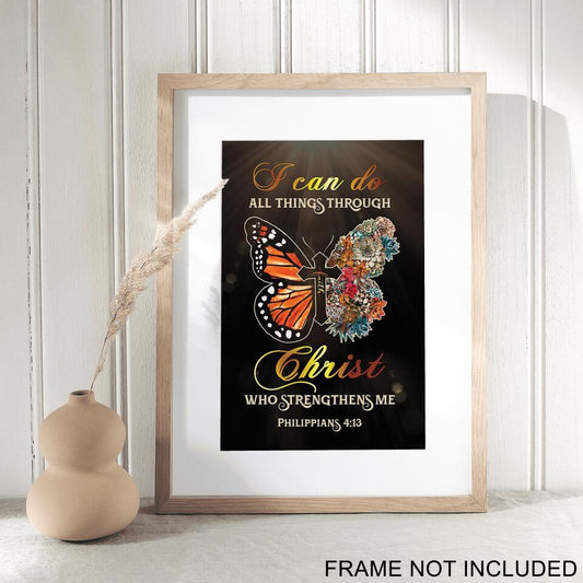 I Can Do Fine Art Print - Christian Wall Art Prints - Bible Verse Wall Art - Best Prints For Home - Gift For Christian - Ciaocustom