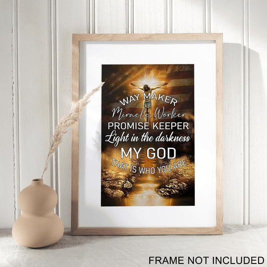 Way Marker Miracle Worker Fine Art Print - Jesus Pictures - Christian Wall Art Prints - Best Prints For Home - Art Pictures - Gift For Christian - Ciaocustom