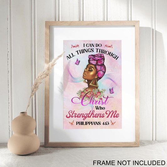 	 I Can Do All Things Fine Art Print - Christian Wall Art Prints - Bible Verse Wall Art - Best Prints For Home - Gift For Christian - Ciaocustom