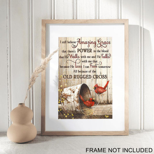 I Still Believe Amazing Grace Fine Art Print - Christian Wall Art Prints - Bible Verse Wall Art - Best Prints For Home - Gift For Christian - Ciaocustom