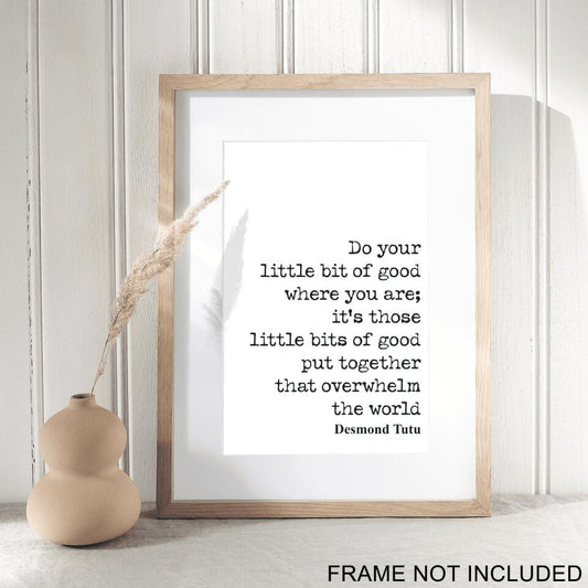 Do Your Little Bit Of God Fine Art Print - Christian Wall Art Prints - Bible Verse Wall Art - Best Prints For Home - Gift For Christian - Ciaocustom