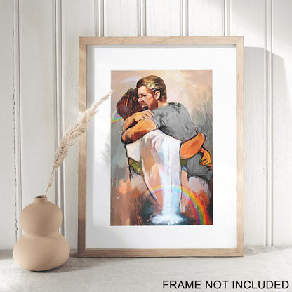 First Day In Heaven Painting I Held Him And Would Not Let Him Go Fine Art Print 1 - Christian Wall Art Prints - Best Prints For Home - Ciaocustom