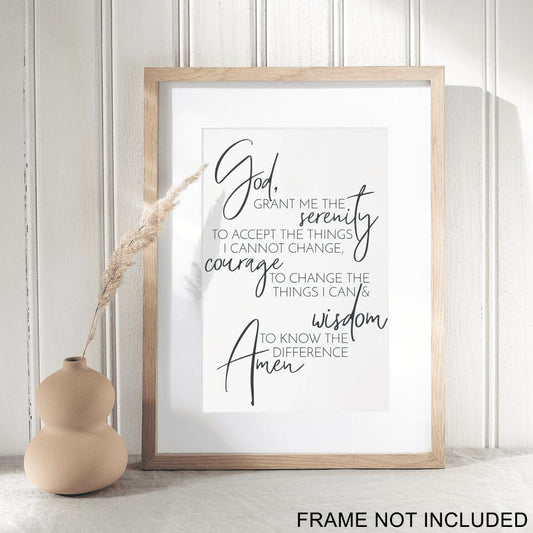 God 2 - I Cannot Change Fine Art Print - Christian Wall Art Prints - Bible Verse Wall Art - Best Prints For Home - Gift For Christian - Ciaocustom