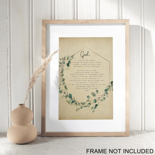 God 3 - Grant Me The Serenity Fine Art Print - Christian Wall Art Prints - Best Prints For Home - Gift For Christian - Ciaocustom