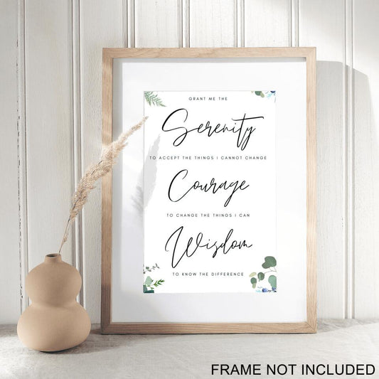 Grant Me The Serenity Fine Art Print - Christian Wall Art Prints - Best Prints For Home - Gift For Christian - Ciaocustom