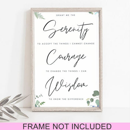 Grant Me The Serenity Fine Art Print - Christian Wall Art Prints - Best Prints For Home - Gift For Christian - Ciaocustom