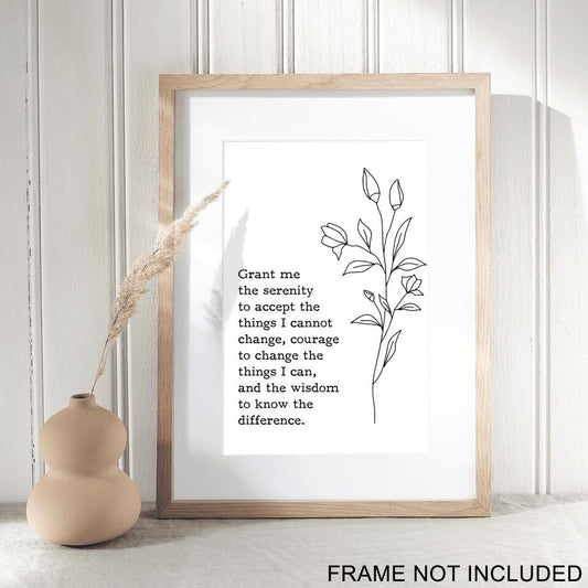 Grant Me The Serenity Fine Art Print 3 - Christian Wall Art Prints - Bible Verse Wall Art - Best Prints For Home - Gift For Christian - Ciaocustom