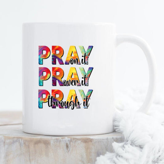 Pray On It Mug - Christian Coffee Mugs - Bible Verse Mugs - Scripture Mugs - Religious Faith Gift - Gift For Christian - Ciaocustom