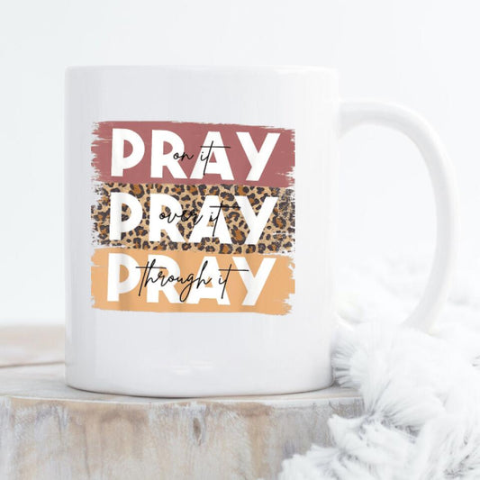 Pray On It Mug - Christian Coffee Mugs - Bible Verse Mugs - Scripture Mugs - Religious Faith Gift - Gift For Christian - Ciaocustom