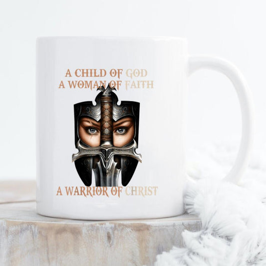 A Child Of God A Woman Of Faith Mug - Christian Coffee Mugs - Bible Verse Mugs - Scripture Mugs - Religious Faith Gift - Gift For Christian - Ciaocustom