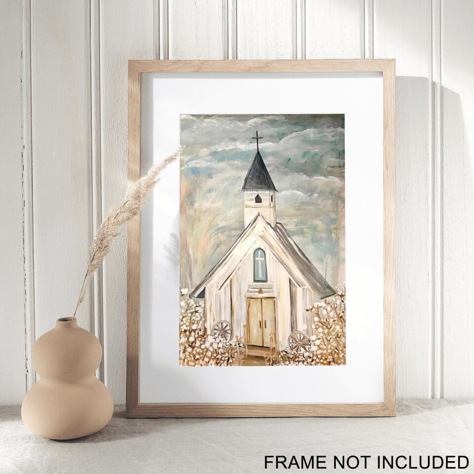 Church 3 - Christian Fine Art Prints - Christian Wall Art Prints - Christian Artwork - Religious Wall Decor - Best Prints For Home - Ciaocustom