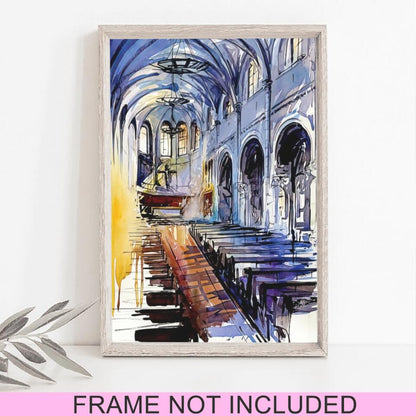 Church 5 - Christian Fine Art Prints - Christian Wall Art Prints - Christian Artwork - Religious Wall Decor - Best Prints For Home - Ciaocustom