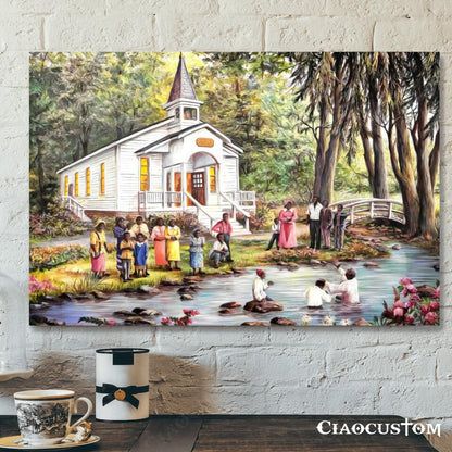 Church - Christian Canvas Wall Art - Christian Wall Decor - Christian Artwork - Religious Wall Decor - Faith Canvas Wall Art - Scripture Wall Art - Ciaocustom