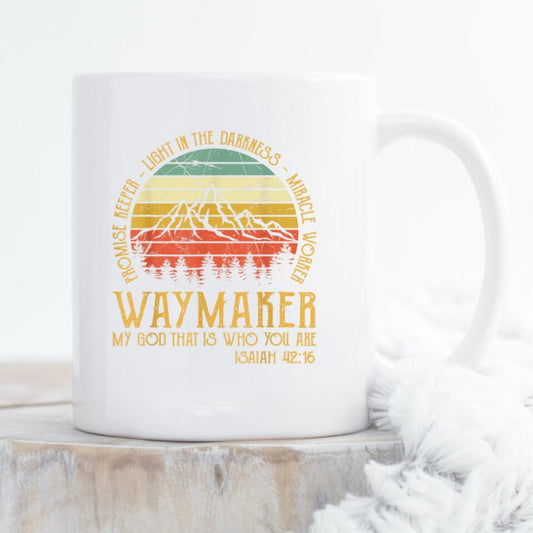 Waymarker Mug - Christian Coffee Mugs - Bible Verse Mugs - Scripture Mugs - Religious Faith Gift - Gift For Christian - Ciaocustom