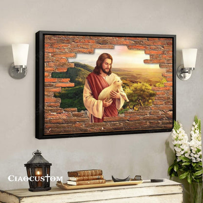 Behold The Lamb - Jesus Pictures - Jesus Canvas Poster - Jesus Wall Art - Christian Canvas Prints - Faith Canvas - Gift For Christian - Ciaocustom