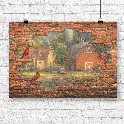 Houses - Christian Canvas Wall Art - Christian Wall Decor - Christian Artwork - Religious Wall Decor - Faith Canvas Wall Art - Scripture Wall Art - Ciaocustom