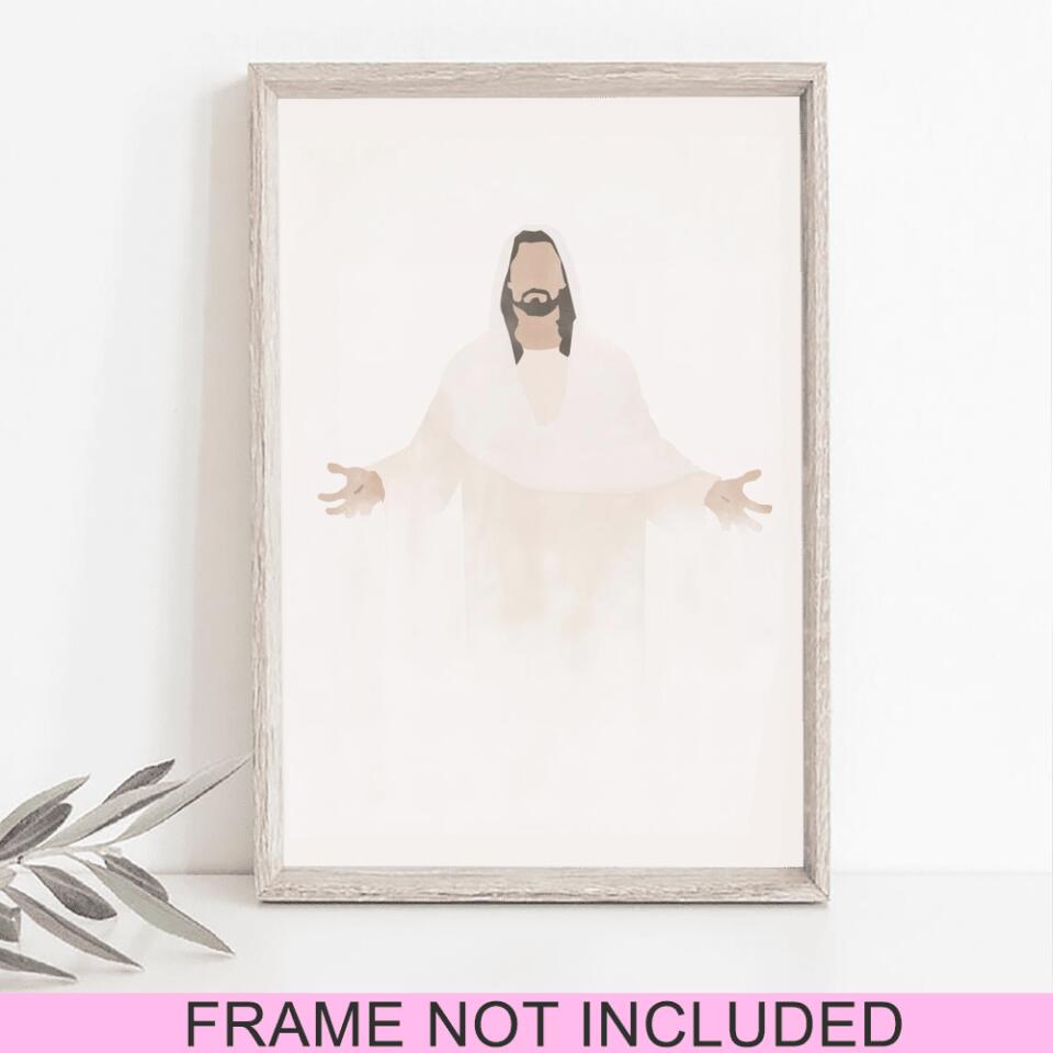 Jesus Painting - Christian Wall Art Prints - Bible Verse Wall Art - Best Prints For Home - Gift For Christian - Ciaocustom