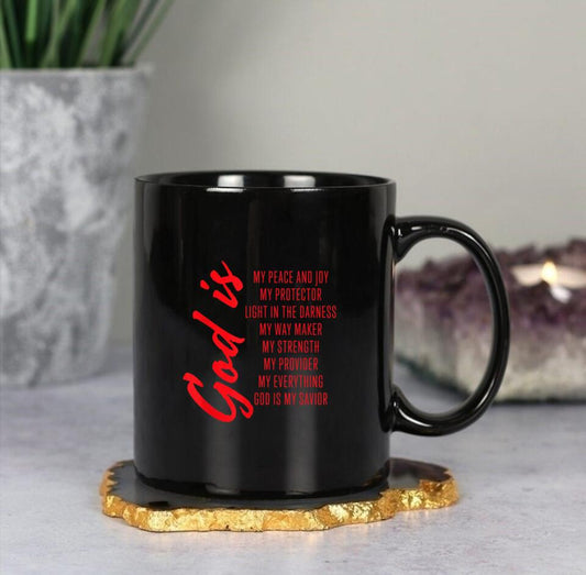 God Is Mug - Christian Coffee Mugs - Bible Verse Mugs - Scripture Mugs - Religious Faith Gift - Gift For Christian - Ciaocustom  copy