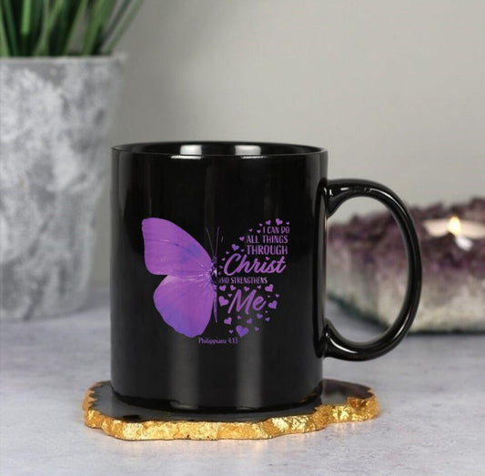 I Can Do All Things Thuogh Christ 2 - Christian Coffee Mugs - Bible Verse Mugs - Scripture Mugs - Religious Faith Gift - Ciaocustom