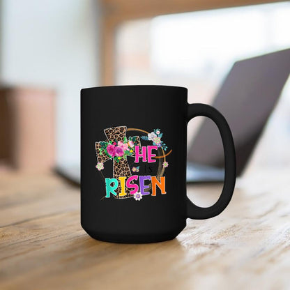 He Risen - Cross - Christian Coffee Mugs - Bible Verse Mugs - Scripture Mugs - Religious Faith Gift - Ciaocustom