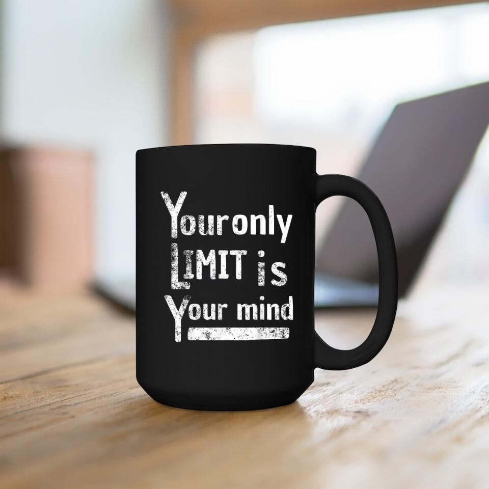 Your Only Limit Is Your Mind Mug - Christian Coffee Mugs - Bible Verse Mugs - Scripture Mugs - Religious Faith Gift - Gift For Christian - Ciaocustom