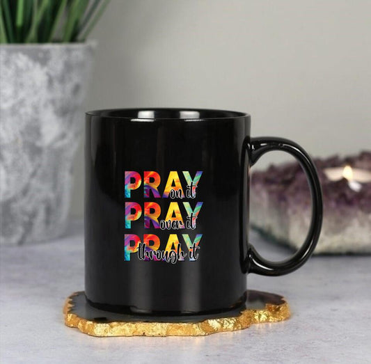 Pray On It - Christian Coffee Mugs - Bible Verse Mugs - Scripture Mugs - Religious Faith Gift - Ciaocustom