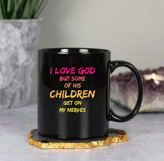 I Love God 1 - Christian Coffee Mugs - Bible Verse Mugs - Scripture Mugs - Religious Faith Gift - Ciaocustom
