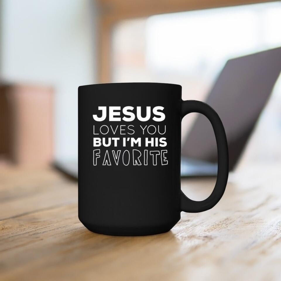 Jesus Loves You - Christian Coffee Mugs - Bible Verse Mugs - Scripture Mugs - Religious Faith Gift - Ciaocustom