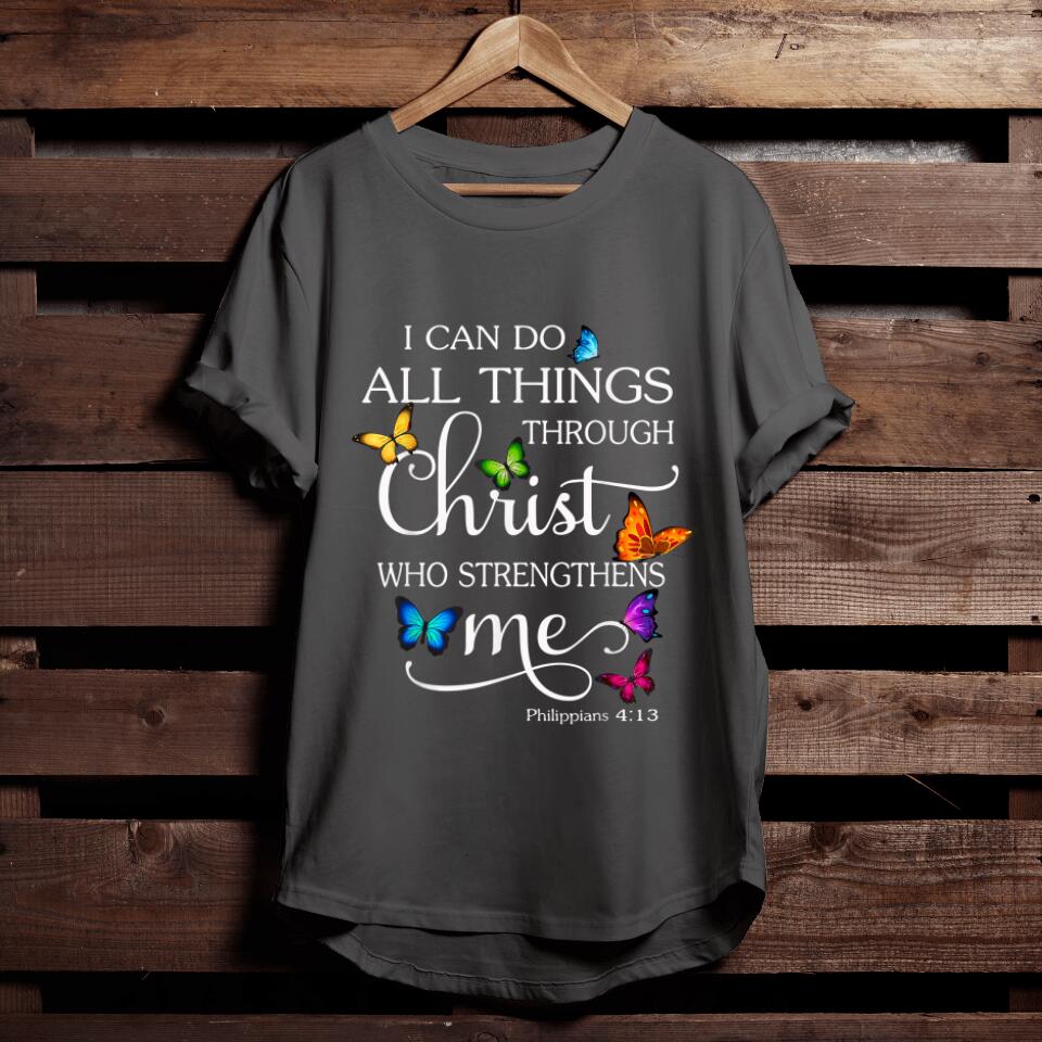 I Can Do All Things Christian Tees Cool Christian Shirts For Dad/Mom