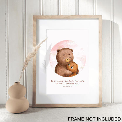 As A Mother Comforts Her Child So Will I Comfort You - Christian Fine Art Prints - Christian Wall Art Prints - Best Prints For Home - Ciaocustom
