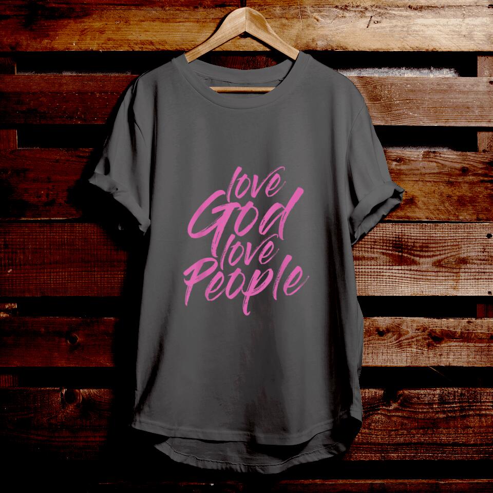 Love God Love People - Bible Verse T Shirts - Christian Tees - Christian Graphic Tees - Ciaocustom