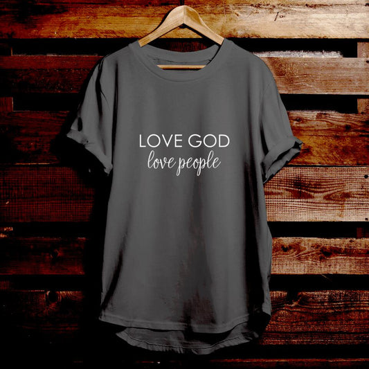 Love God Love People - Bible Verse T Shirts - Christian Tees - Christian Graphic Tees - Religious Shirts - Ciaocustom