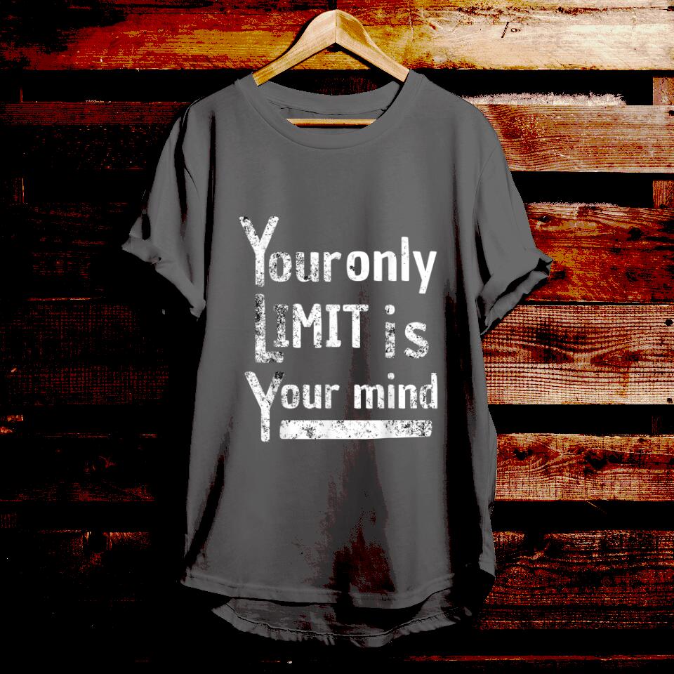 Your Only Limit Is Your Mind - Bible Verse T Shirts - Christian Tees - Christian Graphic Tees - Religious Shirts - Ciaocustom