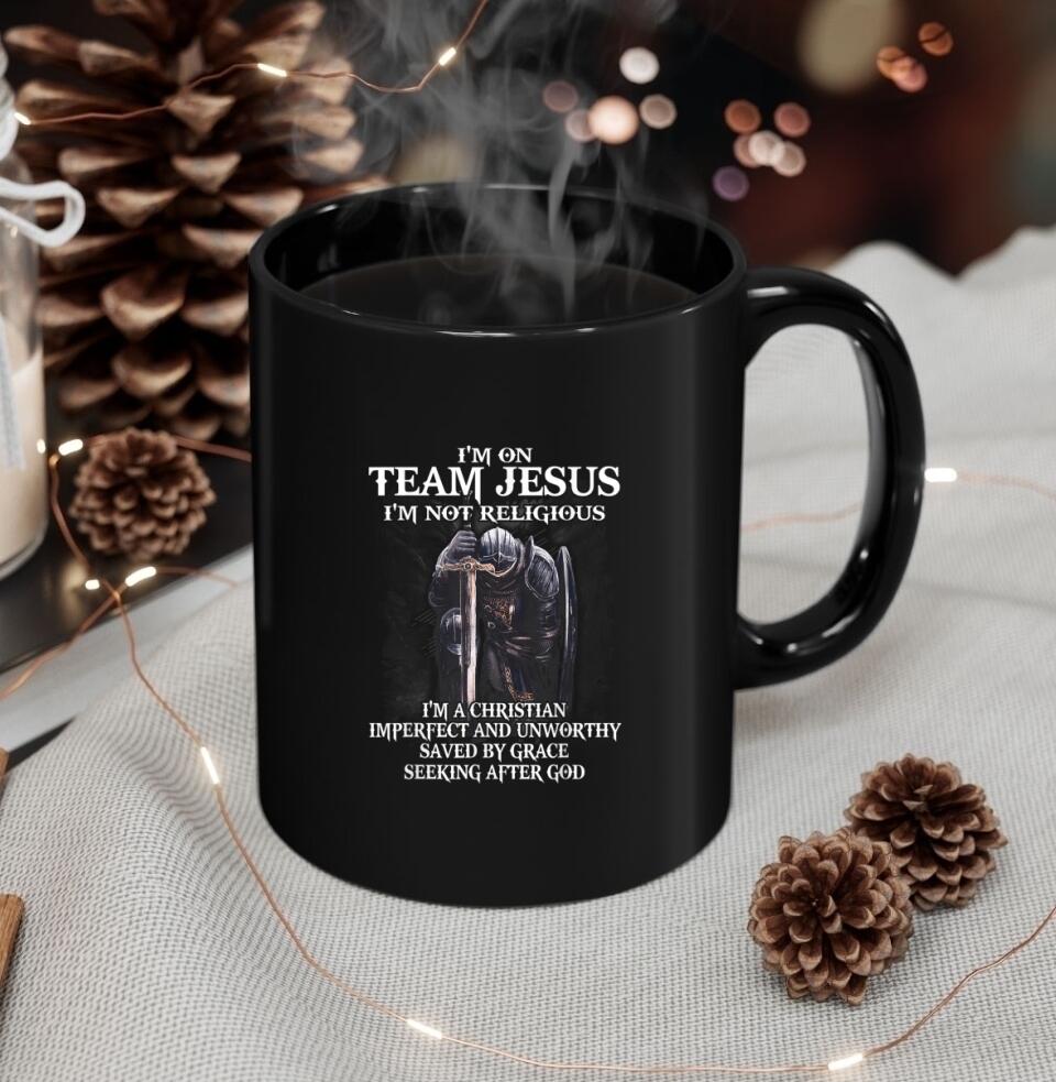 I'm On Team Jesus - Mugs - Bible Verse Mugs - Scripture Mugs - Religious Faith Gift - Gift For Christian - Ciaocustom