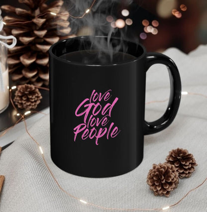 Love God Love People - Bible Verse Mugs - Scripture Mugs - Religious Faith Gift - Gift For Christian - Ciaocustom