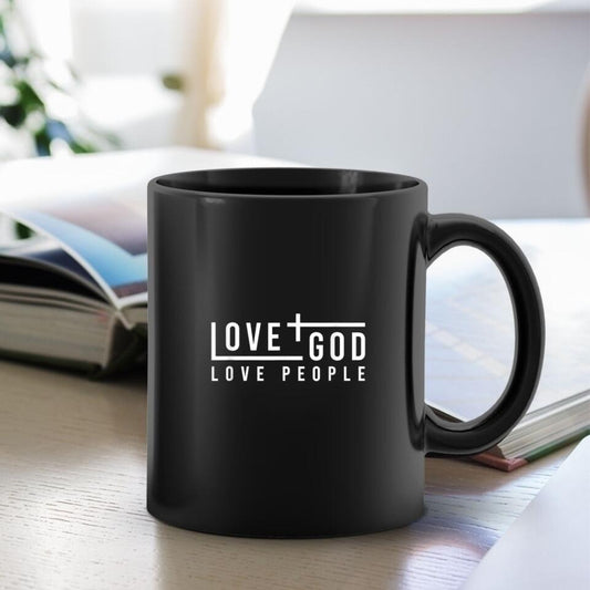 Love God Love People - Bible Verse Mugs - Scripture Mugs - Religious Faith Gift - Gift For Christian - Ciaocustom