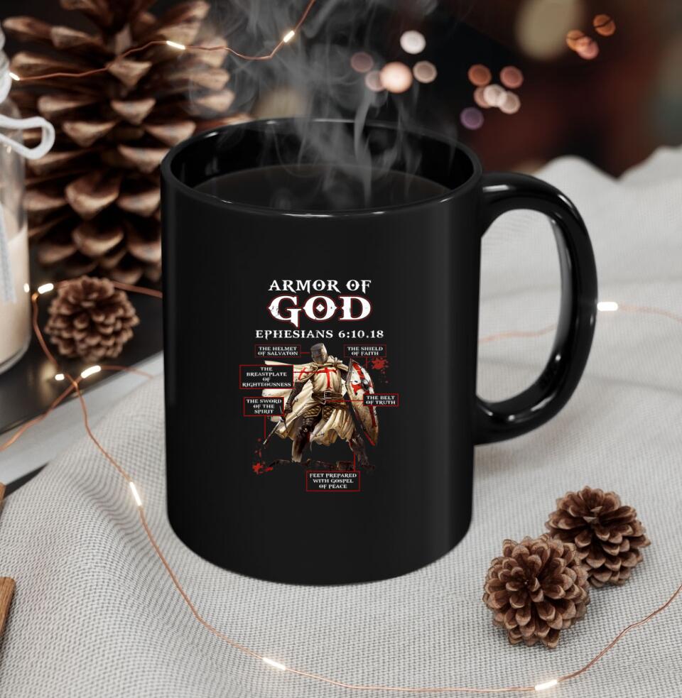 Armor Of God - Bible Verse Mugs - Scripture Mugs - Religious Faith Gift - Gift For Christian - Ciaocustom