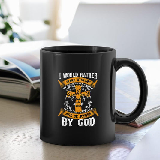 Lion - Be Judged By God - Bible Verse Mugs - Scripture Mugs - Religious Faith Gift - Gift For Christian - Ciaocustom
