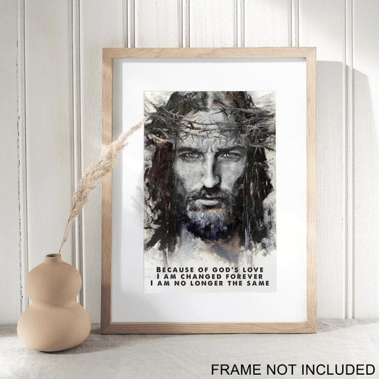 Because Of God's Love Fine Art Print - Christian Wall Art Prints - Best Prints For Home - Art Pictures - Gift For Christian - Ciaocustom