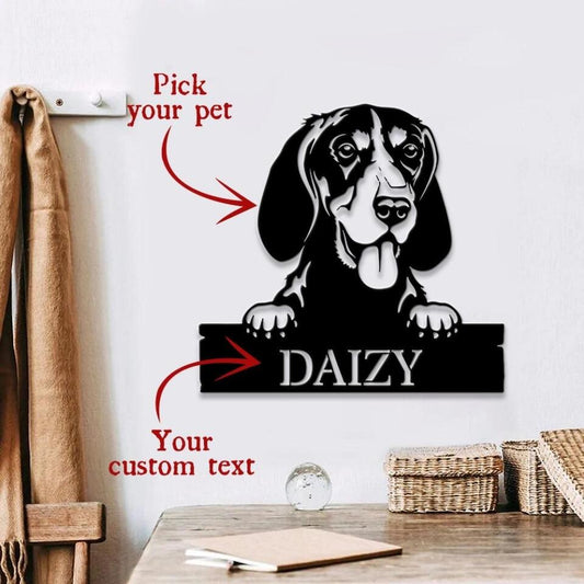 Personalized Dog Metal Sign -  Custom Metal Signs - Dog House Welcome Metal Sign - Dog Lover Gift - Ciaocustom