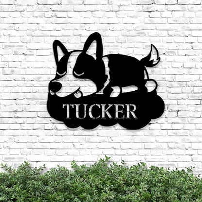 Personalized Dog Name Sign - Dog Metal Sign - Custom Metal Signs - Dog Name Plaque For Wall - Dog Lover Gift - Ciaocustom