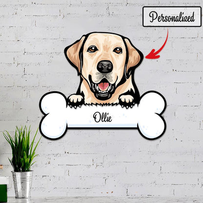 Personalized Labrador Metal Sign - Custom Dog Memorial Gifts - Labrador Retriever Cut Metal Sign - Gifts For Labrador Lovers - Ciaocustom