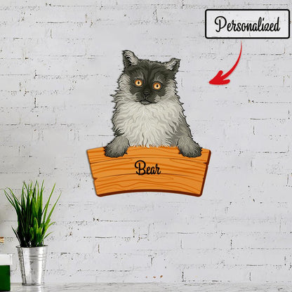 Selkirk Rex Cat Custom Cut Metal Sign - Personalized Selkirk Rex Metal Wall Art - Cat Metal Art - Metal Cat Wall Decor - Cat Lover Gifts - Ciaocustom