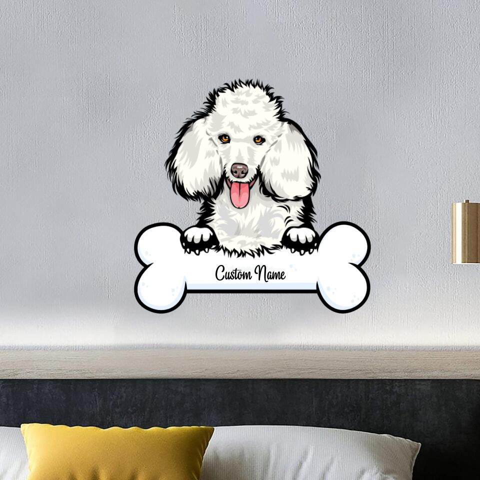 Custom Poodle Dog Metal Sign - Personalized Poodle Metal Wall Art - Custom Metal Sign - Dog Memorial Gifts - Gifts For Poodle Lovers - Ciaocustom