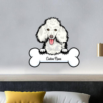 Custom Poodle Dog Metal Sign - Personalized Poodle Metal Wall Art - Custom Metal Sign - Dog Memorial Gifts - Gifts For Poodle Lovers - Ciaocustom