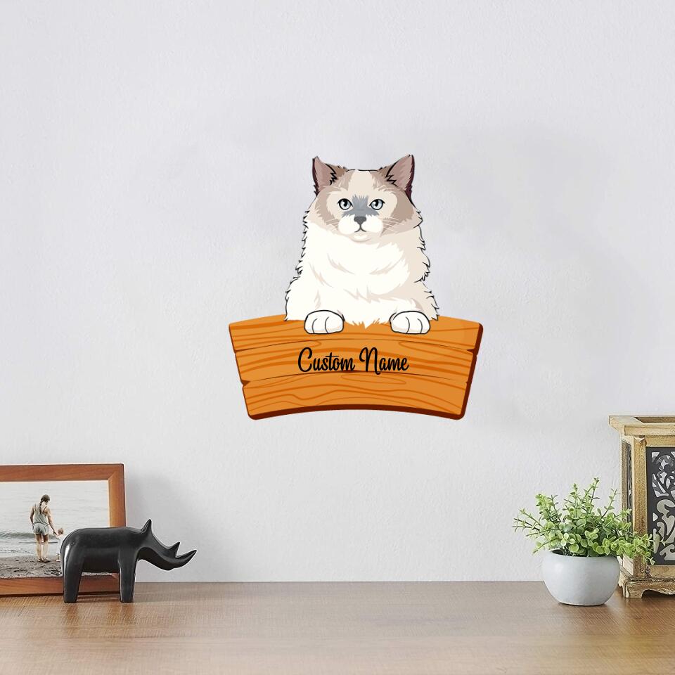 Personalized Ragdoll Cat Cut Metal Sign - Custom Ragdoll Cat Metal Wall Art - Cat Metal Art - Metal Cat Wall Decor - Cat Lover Gifts - Ciaocustom