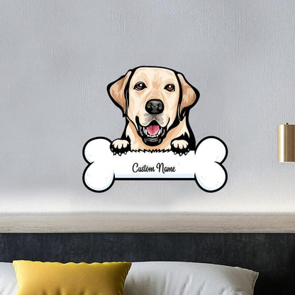 Personalized Labrador Metal Sign - Custom Dog Memorial Gifts - Labrador Retriever Cut Metal Sign - Gifts For Labrador Lovers - Ciaocustom