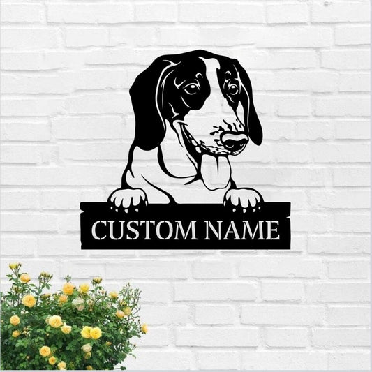 American Foxhound Dog Metal Sign - Personalized Dog Metal Wall Art - Custom Metal Sign - Dog Metal Sign - American Foxhound Lover Gift - Ciaocustom