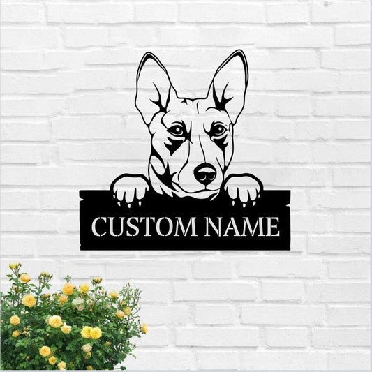 Basenji Dog Metal Sign - Custom Basenji Dog Metal Sign - Dog Metal Wall Art - Laser Cut Metal Signs - Metal Dog Sign - Dog Lover Gift - Ciaocustom